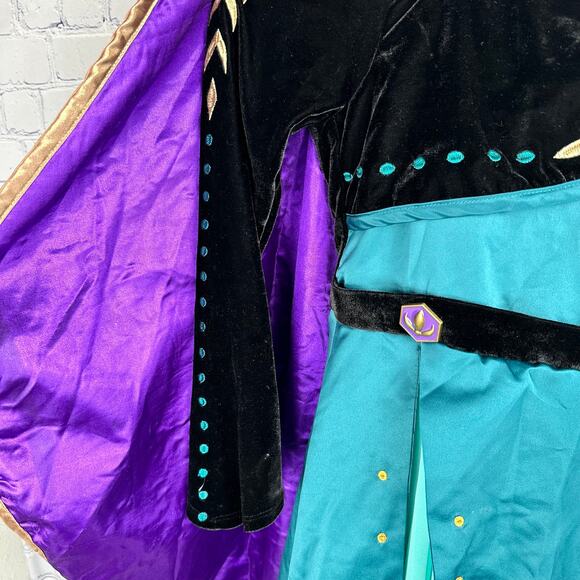 Disney Store Frozen 2 Queen Anna Deluxe Dress Costume Heavy Duty Size 9/10 - Picture 6 of 15